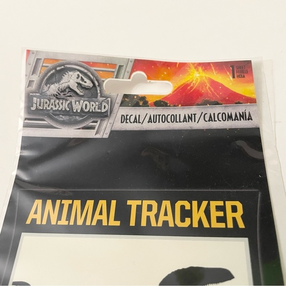 Jurassic World Animal Tracker Decal Sticker Dinosaur - Picture 3 of 13